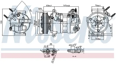 Compresor climatizare potrivit VOLVO S60 II, S90 II, V40, V90 II, XC60 I, XC90 II 1.5-2.0H 05.14