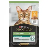 Hrana umeda pentru pisici Pro Plan Sterilised Nutrisavour cu pui in sos 85 gr