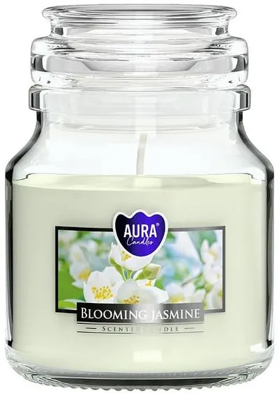 Lumânare parfumată Bispol Aura - Blooming Jasmine, 120 g