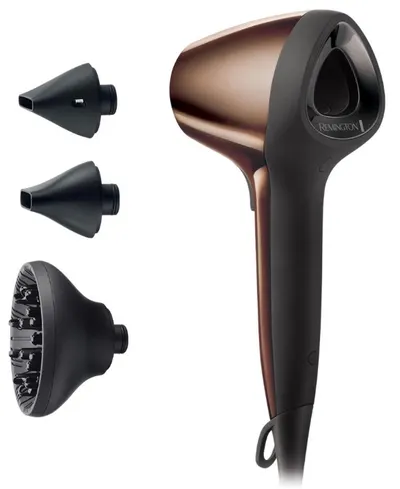 Uscător de păr Remington - Air3D Dryer D7777, 1800W, 3 viteze, bronz