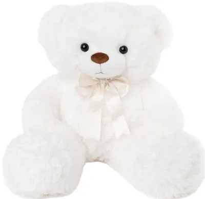 Jucărie de pluș Amek Toys - Ursul alb, 70 cm