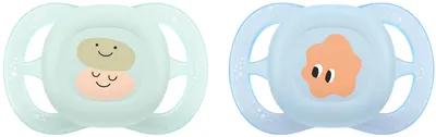 Suzete Philips Avent Ultra Start - 0-2 luni, cu cutie, 2 buc, zâmbet/ochi, pentru băiat, new
