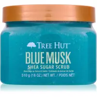 Tree Hut Shea Sugar Scrub Blue Musk exfoliant de corp cu zahăr 510 g