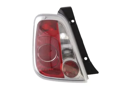 Stop spate Stanga (P21W/R10W, cadru cromat) potrivit ABARTH 500 / 595 / 695, 500C / 595C / 695C; FIAT 500 dupa 2007