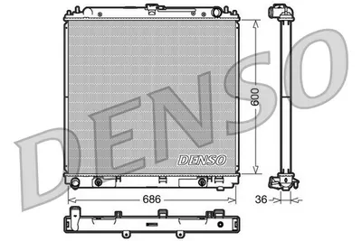 Radiator apa racire motor NISSAN PATHFINDER III 4.0 dupa 2005
