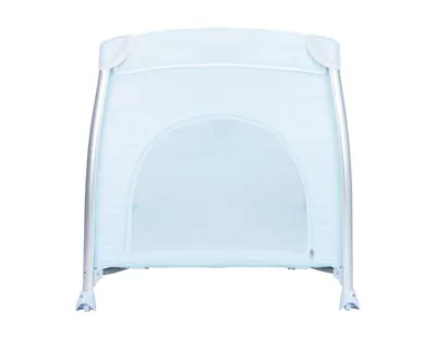 Patut pliabil KikkaBoo Dreamy Bear MintBlue cu doua nivele, usita cu fermoar, functie de balansare si accesorii incluse