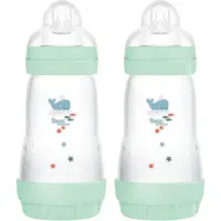 MAM Perfect Star Anti-colic Bottle biberon anticolici 2m+ Mint 2x260 ml