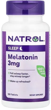 Melatonin, 3 mg, 120 tablete, Natrol