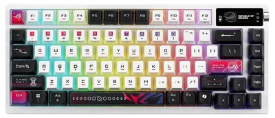 Tastatură mecanică pentru jocuri ASUS - ROG Azoth X, fără fir, ROG NX V2, RGB, negru