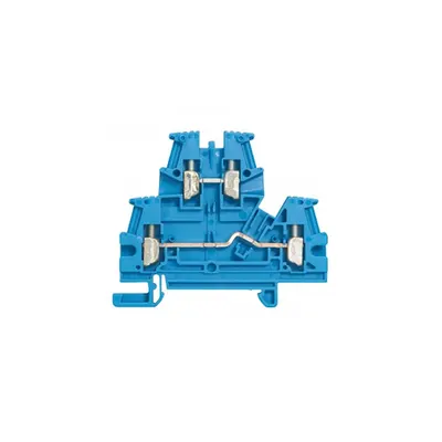 Clema sir Viking 3 - screw - 2 connect on 2 levels - pitch 5 - albastru