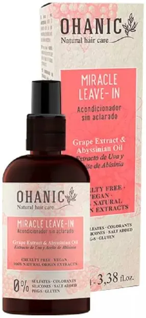 Ohanic Spray multifuncțional pentru păr Miracle, fără clătire, 100 ml