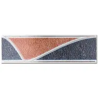 Brau decorativ faianta baie / bucatarie Pella Black 8 x 25