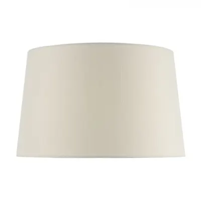 Abajur Iffley Ivory Faux Silk Tapered Drum Shade 36cm