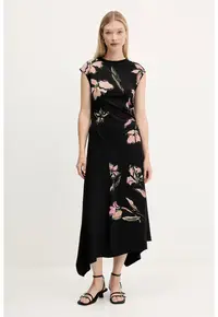 Rochie asimetrica Katrina - Negru