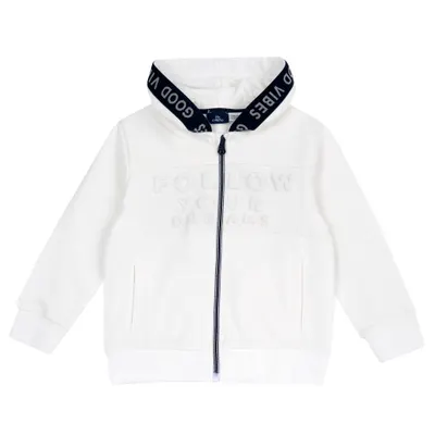 Cardigan bebelusi Chicco din blana, alb, 00551-69MC