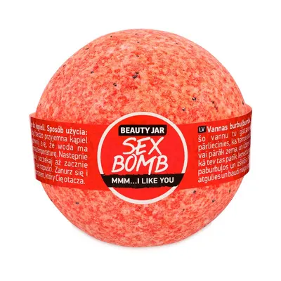 Bila de baie efervescenta cu aroma de capsuni Sex Bomb, 150g, Beauty Jar