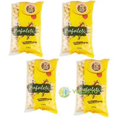 Pachet Pufuleti fara Sare: 4 x 50g