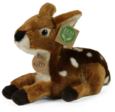 Jucărie de pluș Rappa Eco friends - Căprioară culcată, 22 cm
