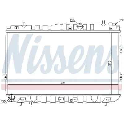 Radiator, racire motor NISSENS 66681