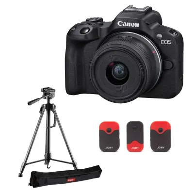 Canon EOS R50 cu Obiectiv RF-S 18-45mm Kit creator continut - Default Title