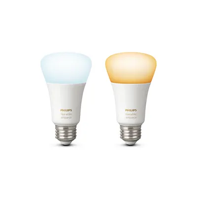 Set 2 Becuri Philips HUE Ambiance A19 6W 806lm 2200-6500K E27