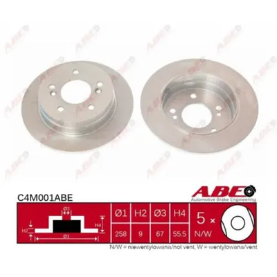 Disc frana ABE C4M001ABE