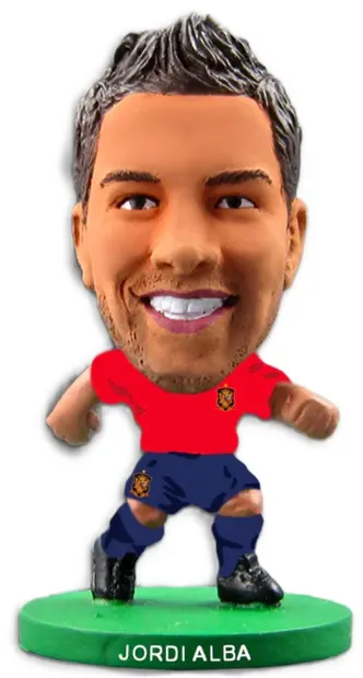 Figurină Creative Toys Sports: Soccerstarz - Spain Jordi Alba Home Kit, 5 cm