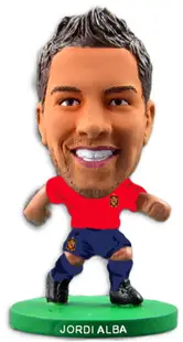 Figurină Creative Toys Sports: Soccerstarz - Spain Jordi Alba Home Kit, 5 cm