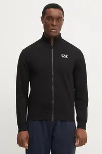 EA7 Emporio Armani hanorac cu fermoar pentru bărbați cu bumbac
