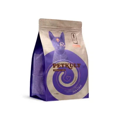 Hrana Uscata Petkult Probiotic Care Hair & Skin Fresh Pisici, Somon, 400 g