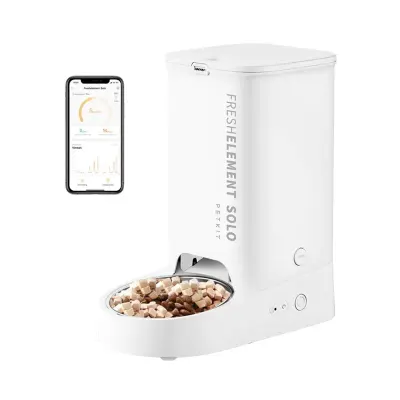 Dozator automat mancare pisici PETKIT Fresh Element Solo - Smart Pet Feeder, White