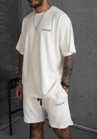 Trening Oversize Black Island White-Blue Trbi26 (mărime: S)