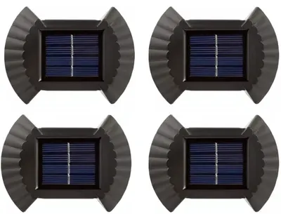 Set 4 Lampi solare cu lumina bidirectionala 2 led / lampa