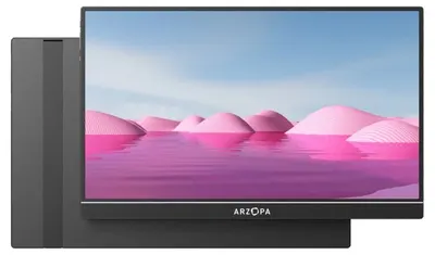 Monitor portabil Arzopa - Z1RC, 16'', 2.5K, IPS, 60Hz, anti-reflexie, negru