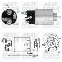 Solenoid Electromotor Potrivit Dacia Logan, Logan Mcv; Nissan Almera Ii, Kubistar, Micra Iii; Renault Clio Ii, Clio Iii, Kangoo, Kangoo Express, Logan I, Megane Ii 1.4 1.5d 1.9d 09.98-