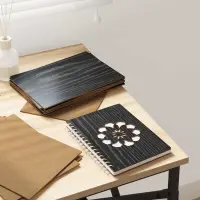 vidaXL Panouri de decor 150 buc. Stejar Negru 21 x 30 x 0,27 cm