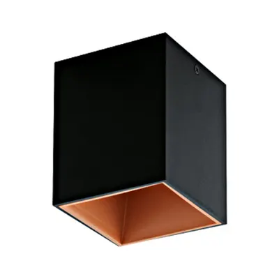 Polasso square 3,3W 3000K black copperIP20