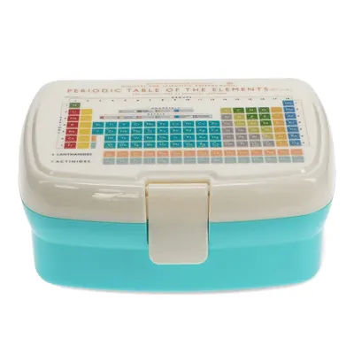 Cutie de gustări pentru copii albastru-deschis/crem Periodic Table – Rex London