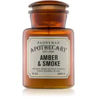 Paddywax Apothecary Amber & Smoke lumânare parfumată