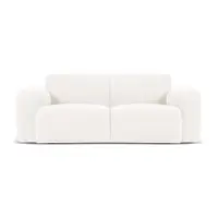 Canapea albă cu tapițerie din stofă bouclé 170 cm Molino – Micadoni Home