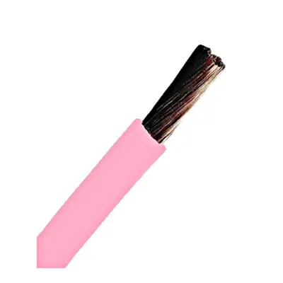 Conductor flexibil cu izolaţie din PVC H05V-K 1mm² roz