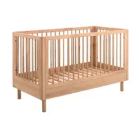 Pătuț în culoare naturală din lemn de stejar 70x140 cm Forrest – Vipack
