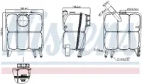Vas expansiune cu capac potrivit VOLVO C30, C70 II, S40 II, V50; FORD C-MAX, FOCUS C-MAX, FOCUS II, KUGA I 10.03-06.13