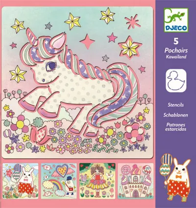 Set sabloane de desen Djeco - Personaje de poveste