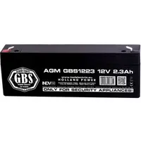 Acumulator 12V 2.3Ah Pentru Sisteme de Alarma, Baterie 12V F1, TED Electric GBS1223F1