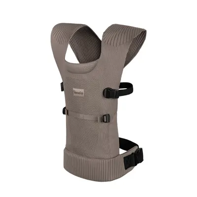 Marsupiu bebe, Lionelo, Mabel, Ergonomic, Pozitia M-broscuta, De la 4 luni pana la 15 Kg, Amplasare cu fata sau cu spatele spre parinte, Material respirabil, Bej