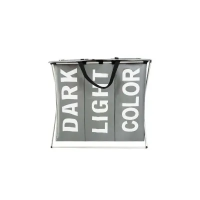 Cos de rufe multifunctional, 3 compartimente, impermeabil, 64,5x58x36,5cm, gri