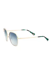 Ochelari de soare patrati cu lentile in degrade - Verde/Auriu/Negru