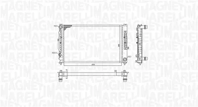 Radiator motor (Manual) potrivit AUDI A4 B5, A6 C5; SKODA SUPERB I; VW PASSAT B5, PASSAT B5.5 1.8-2.8