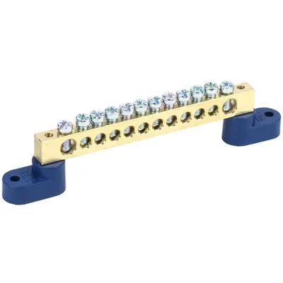 Neutral bus bars with two corner Izolators SHNI-8x12-12-U2-S